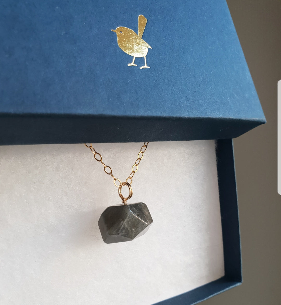 Labradorite gold filled necklace