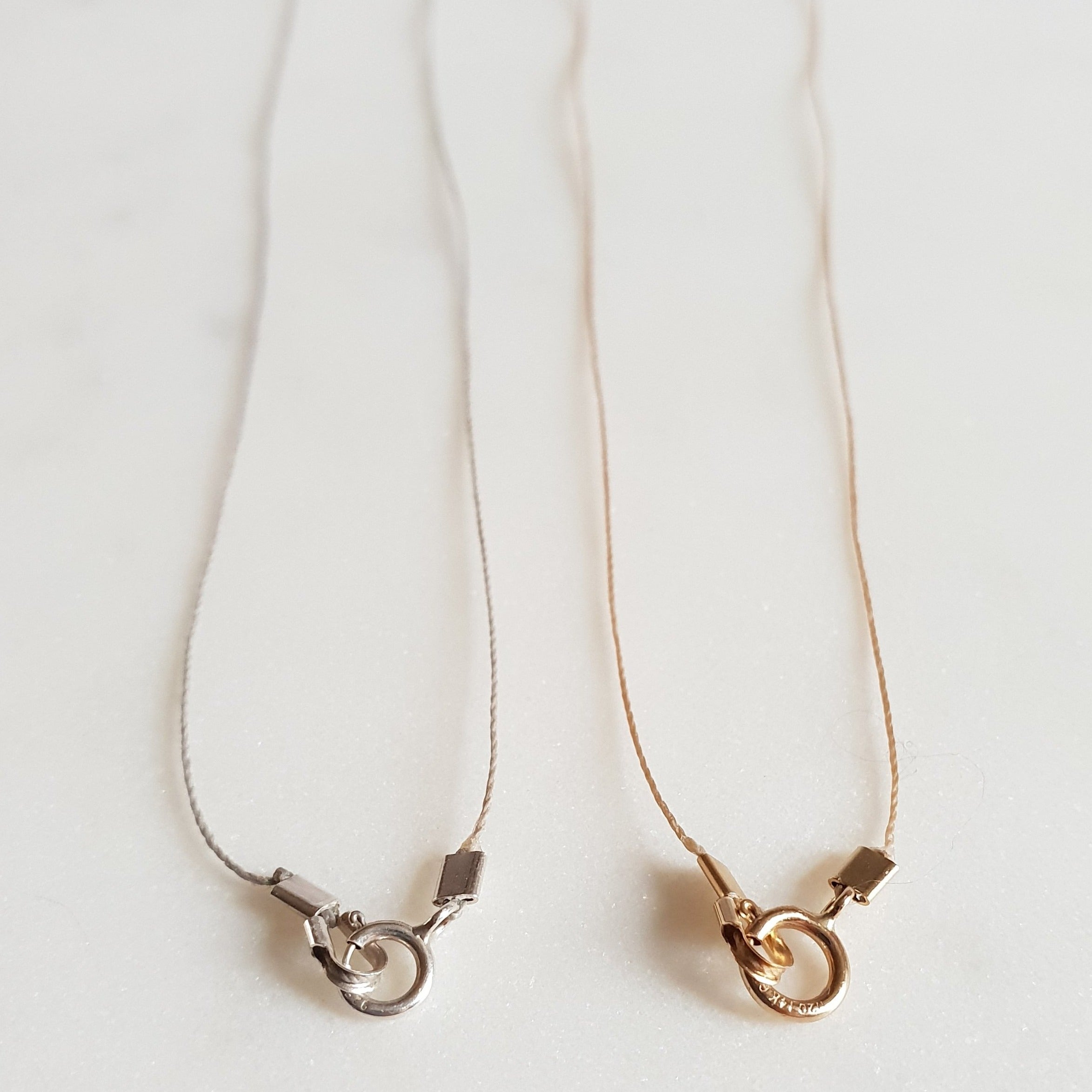 Aquamarine Cord Necklace