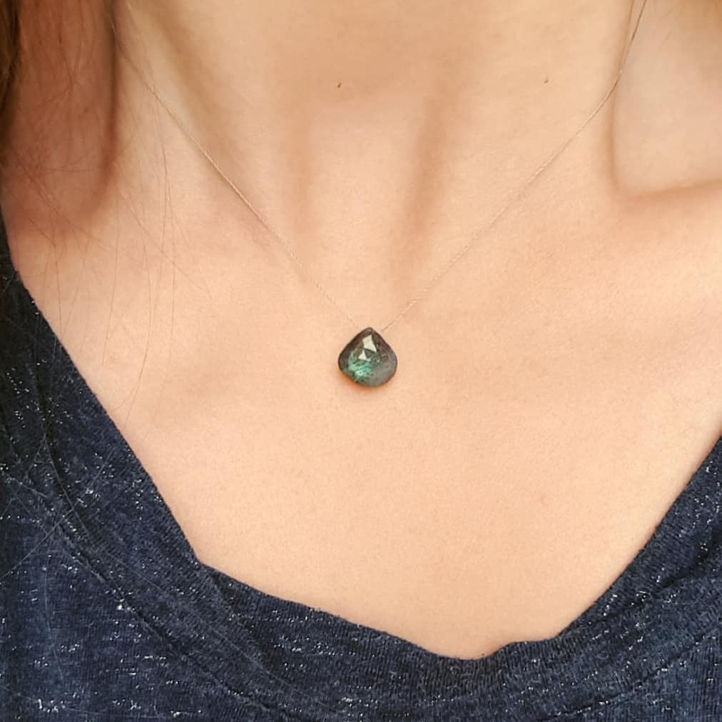 Labradorite Cord Necklace