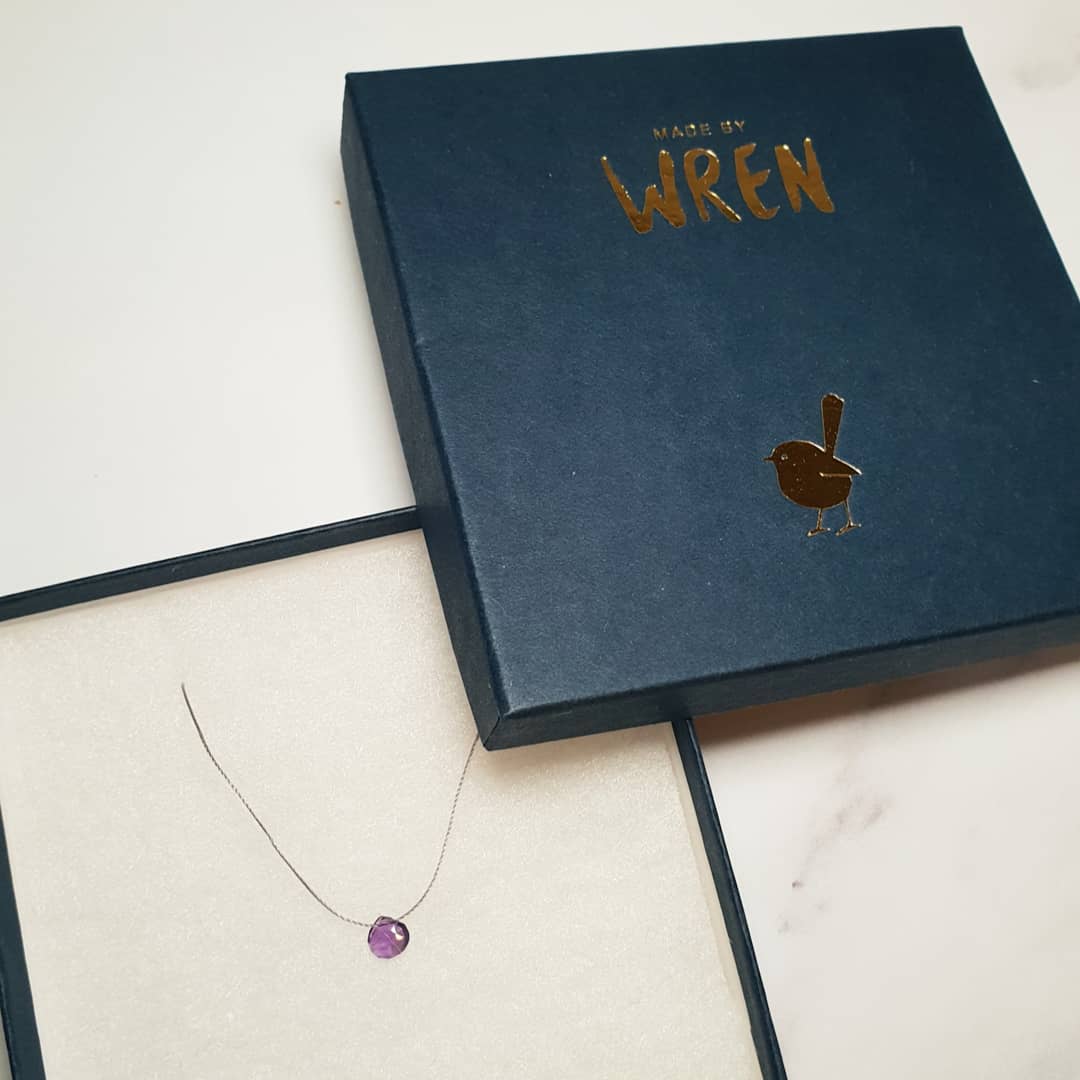 Amethyst Cord Necklace