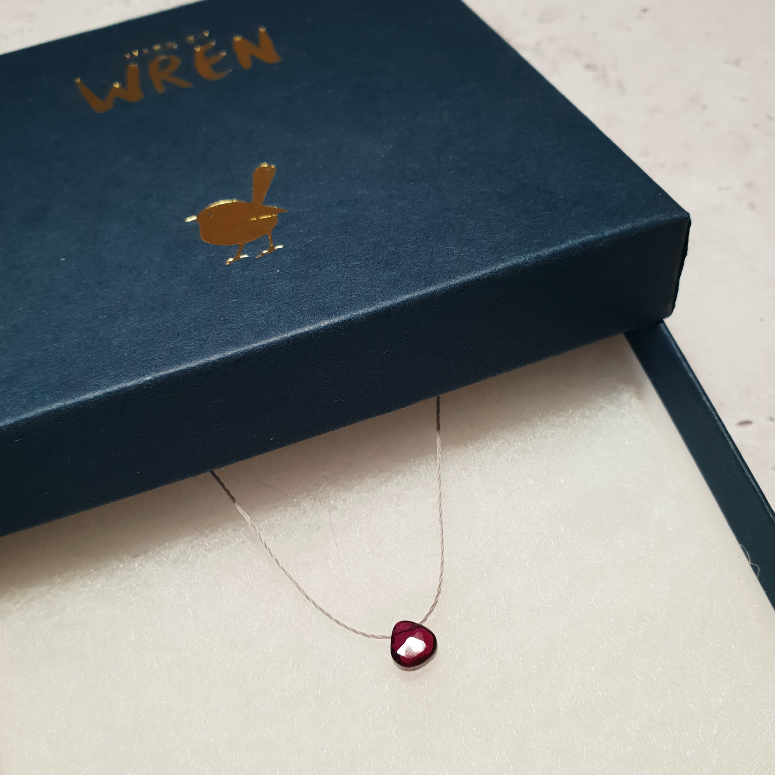 Rhodonite Garnet Cord Necklace