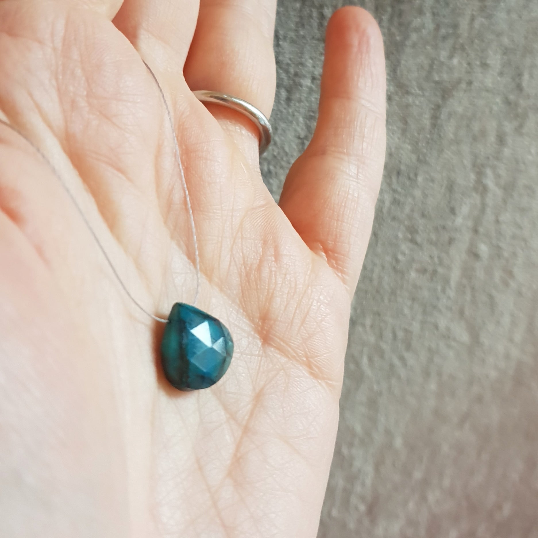 Chrysocolla Cord Necklace