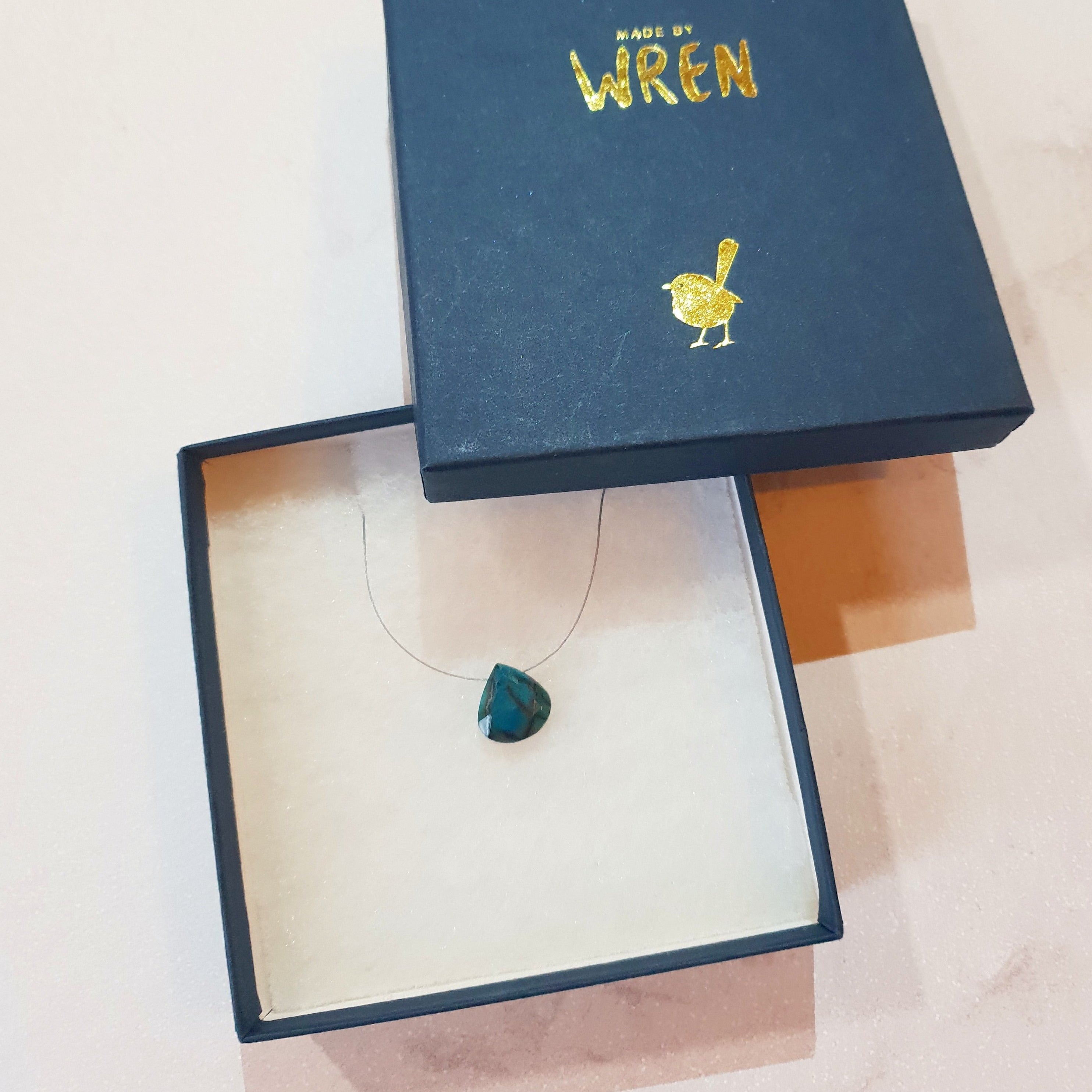 Chrysocolla Cord Necklace