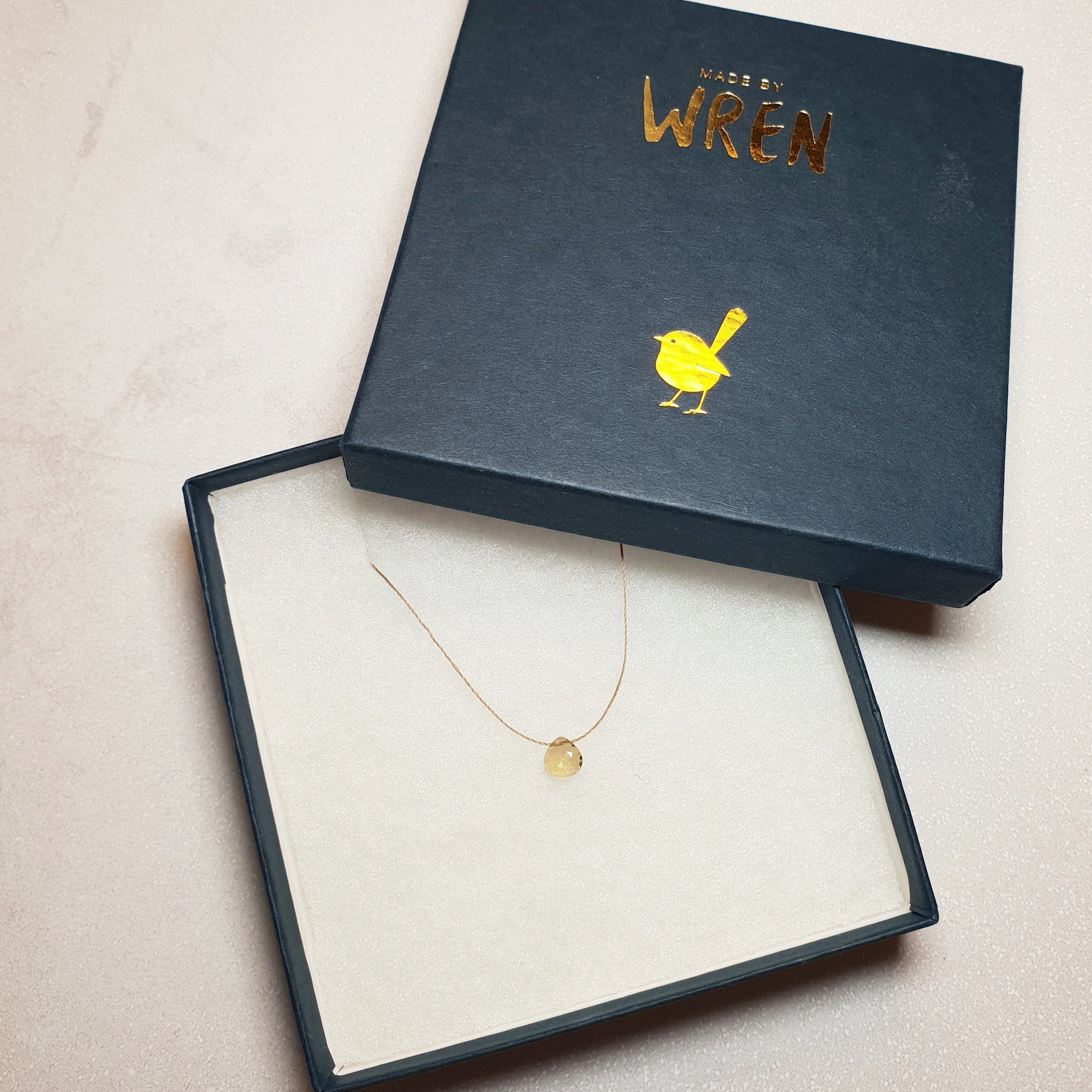 Hessonite Garnet Cord Necklace