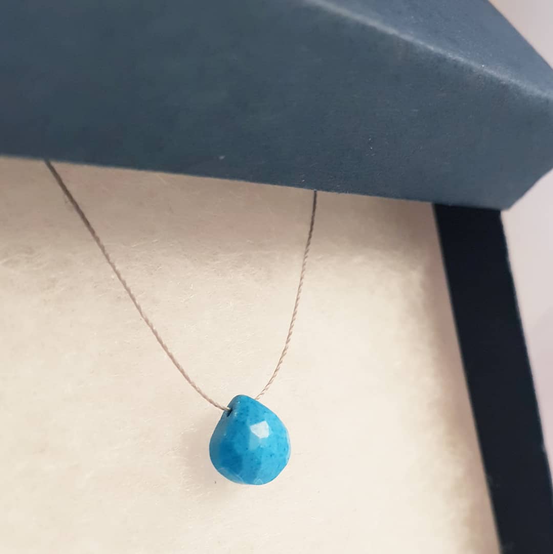 Turquoise Cord Necklace