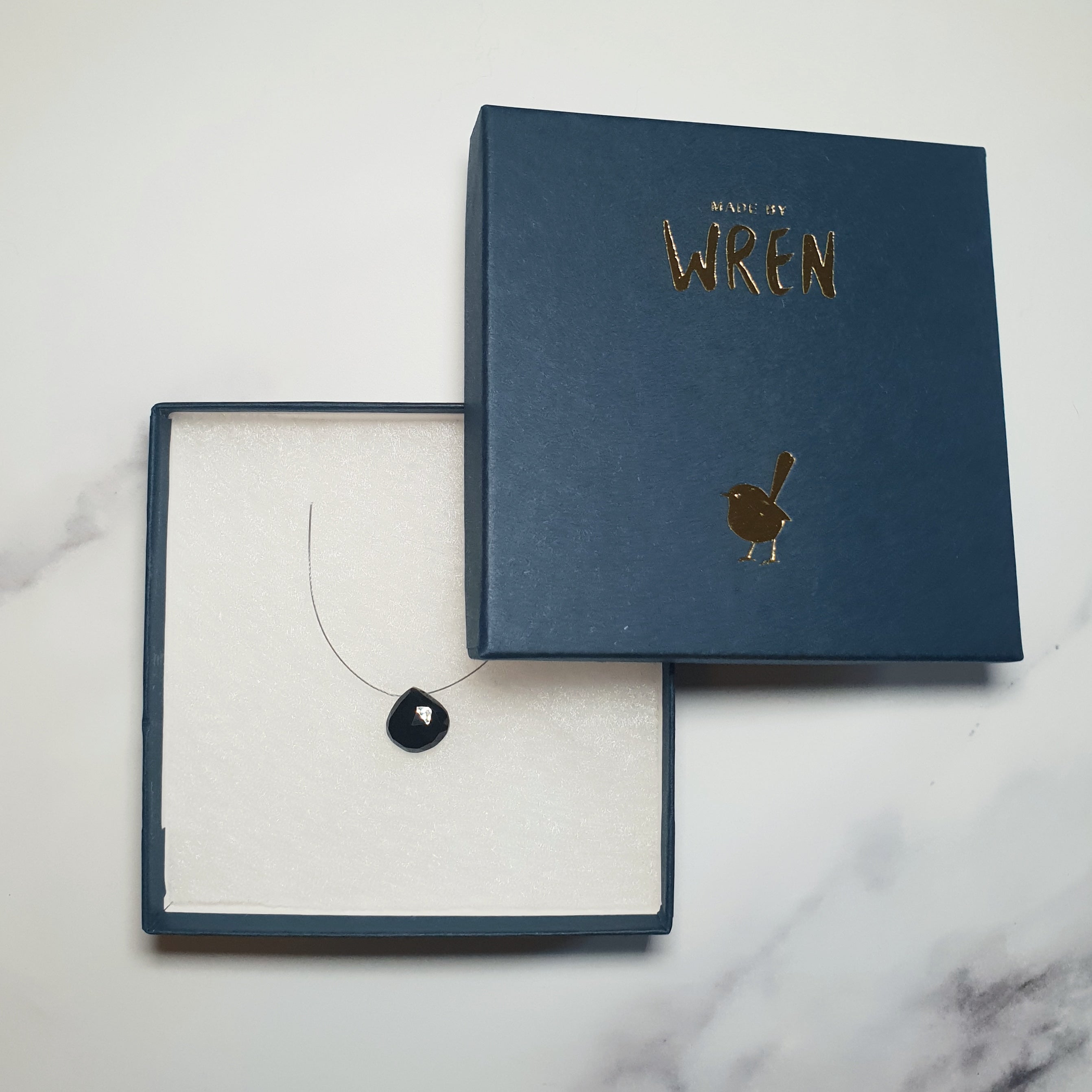 Black Onyx Cord Necklace