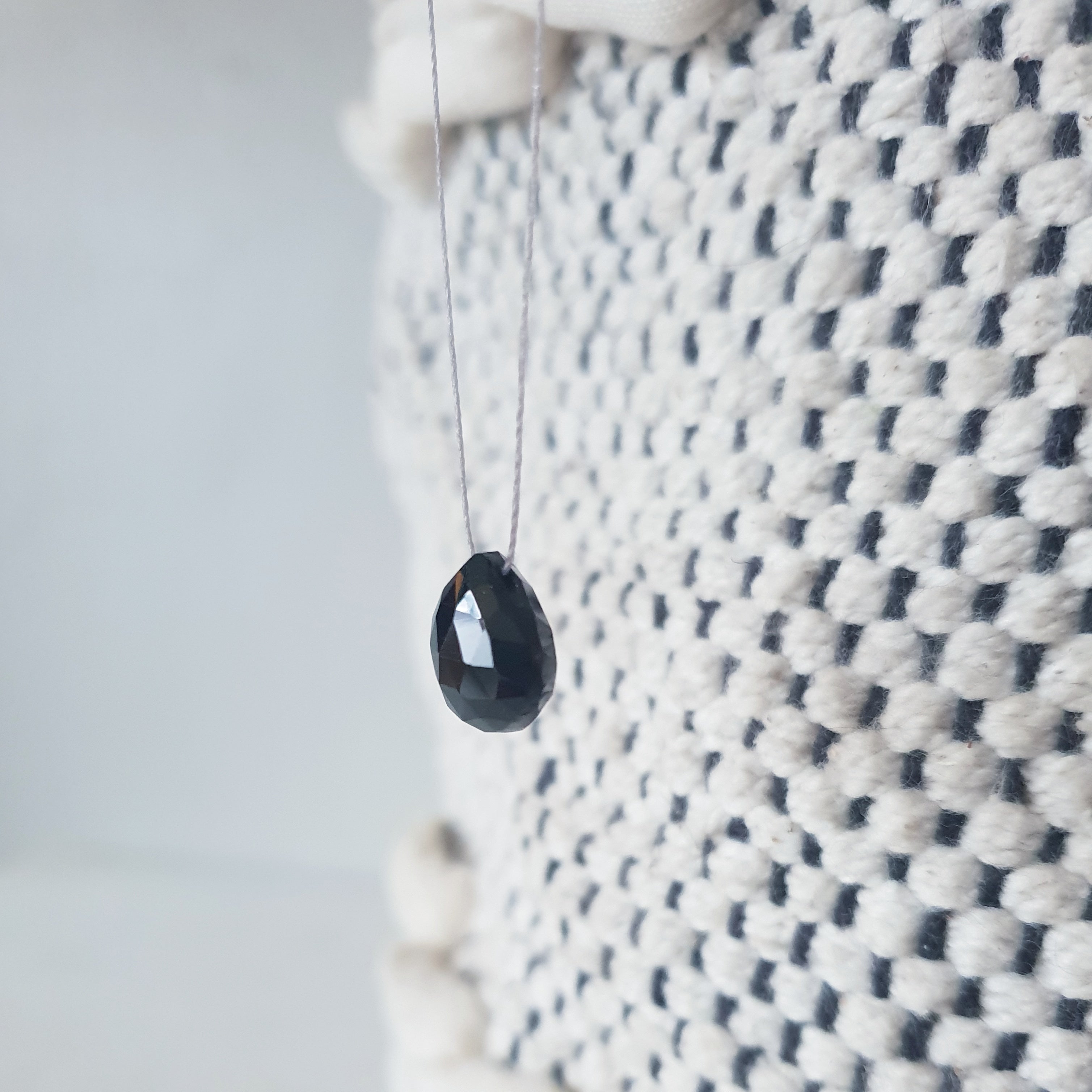 Black Onyx Cord Necklace