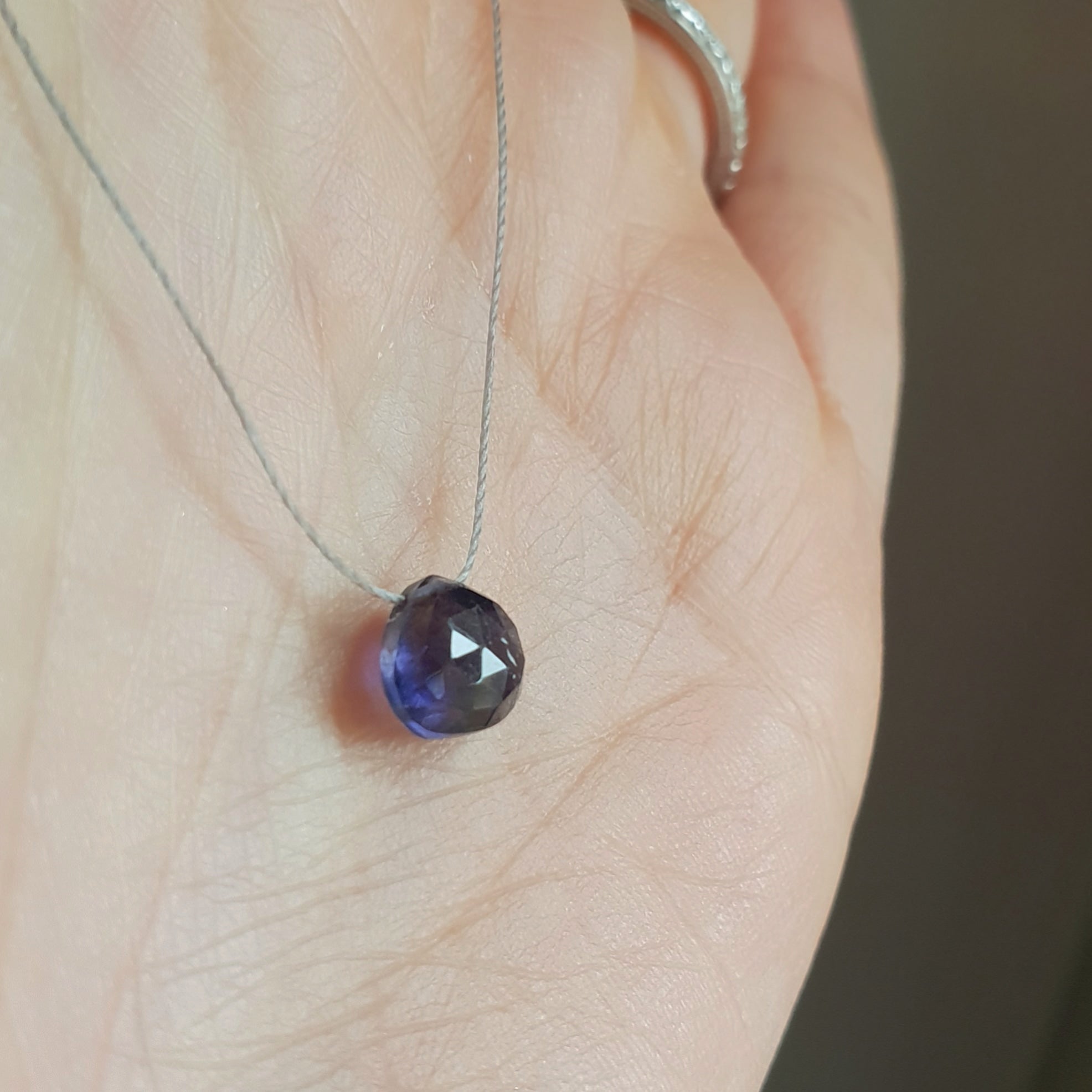 Iolite Cord Necklace