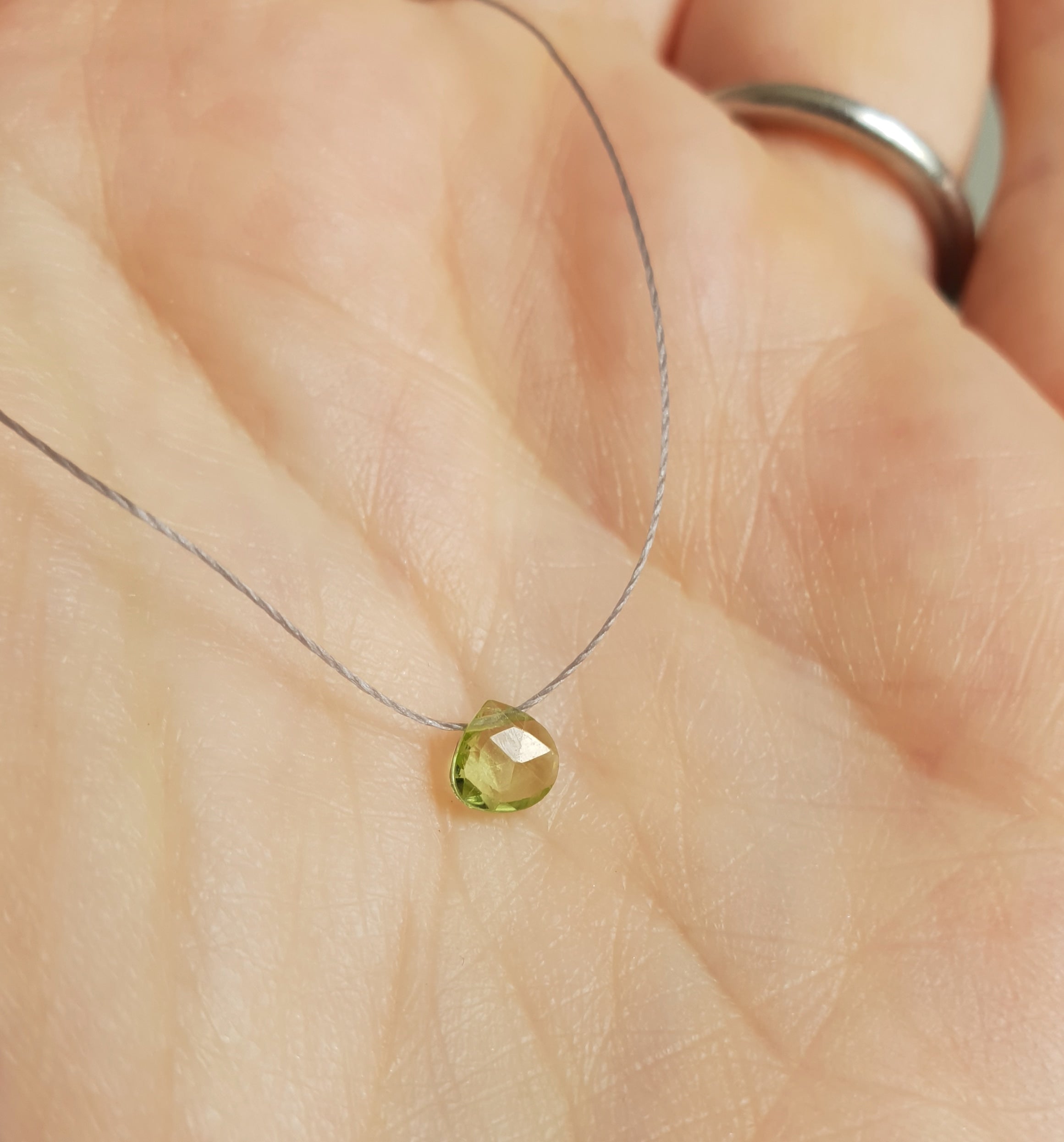 Peridot Cord Necklace