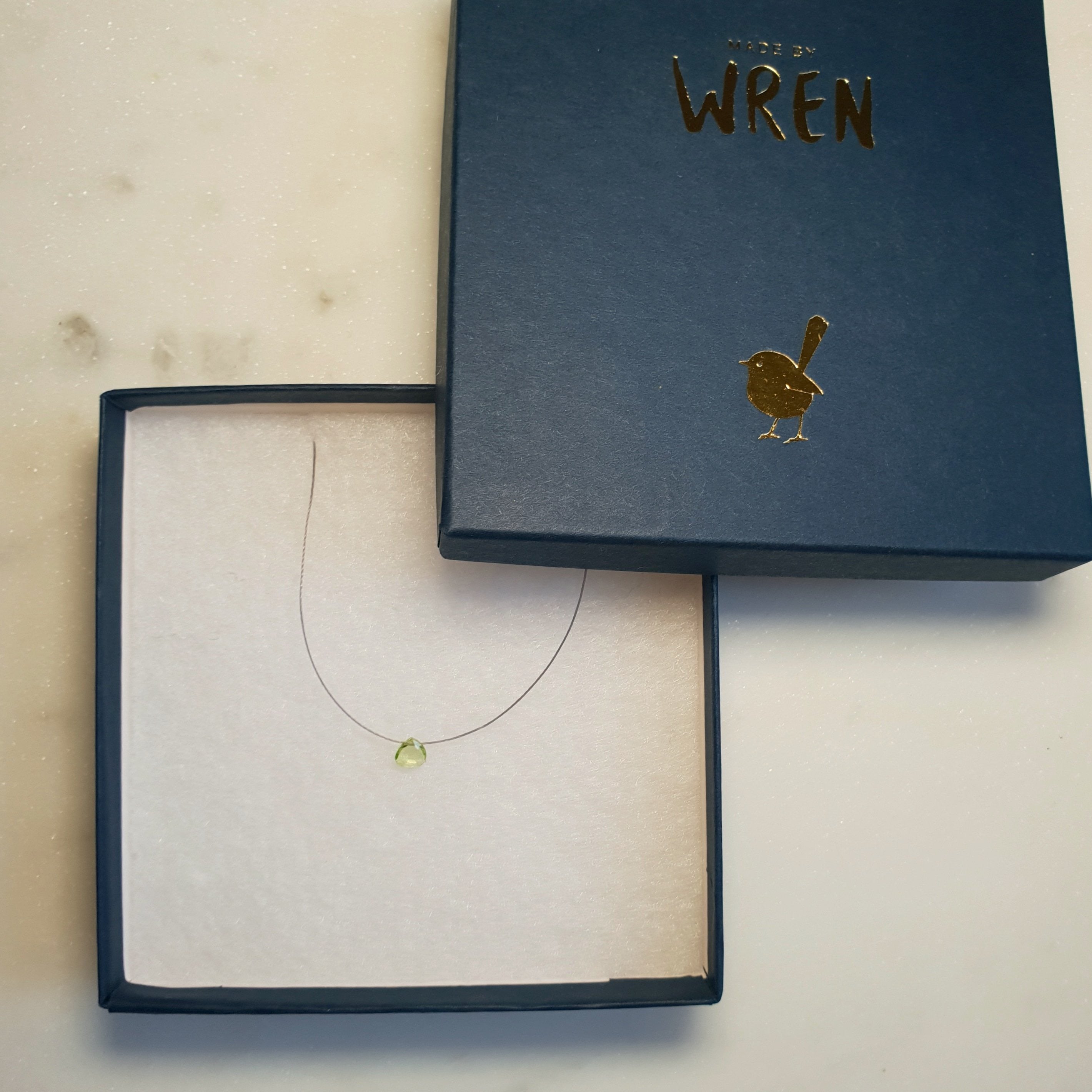 Peridot Cord Necklace