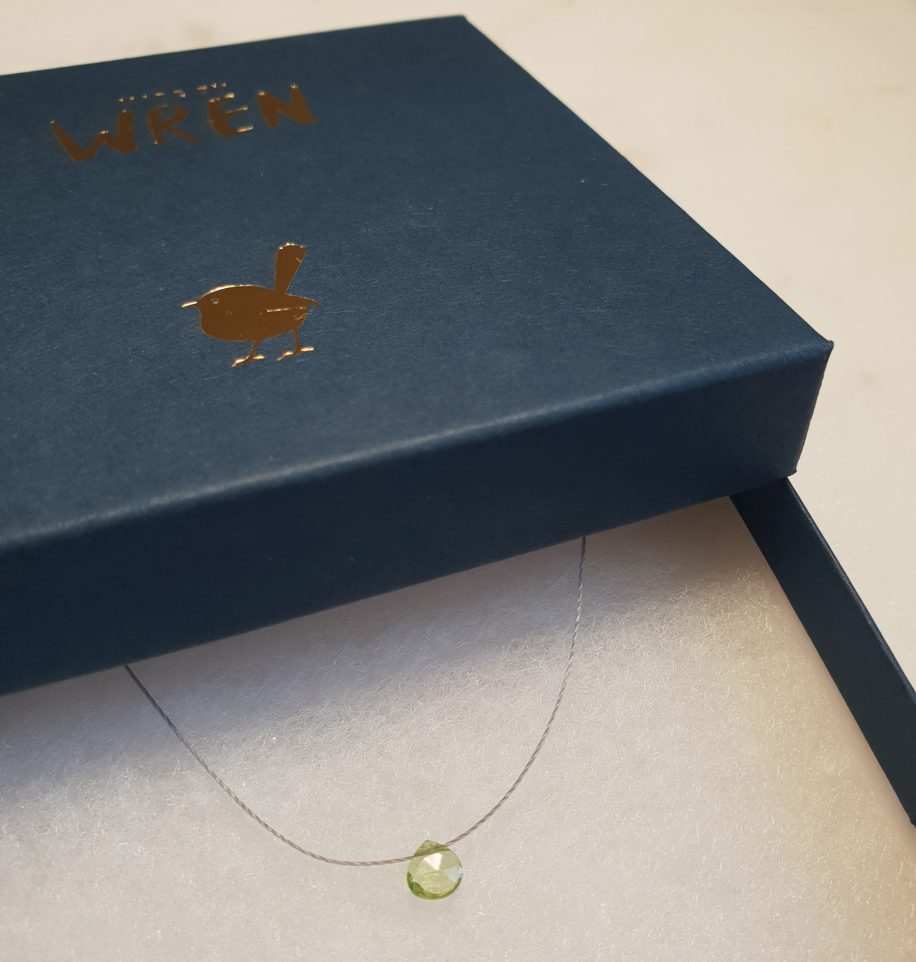 Peridot Cord Necklace