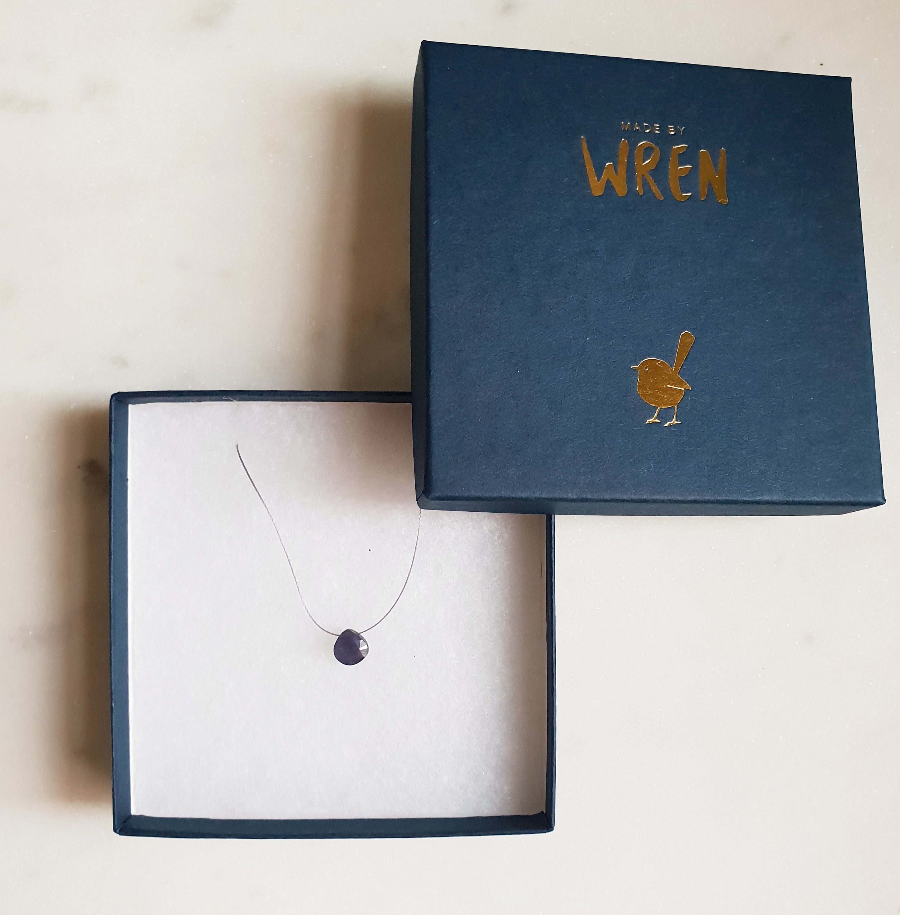 Iolite Cord Necklace