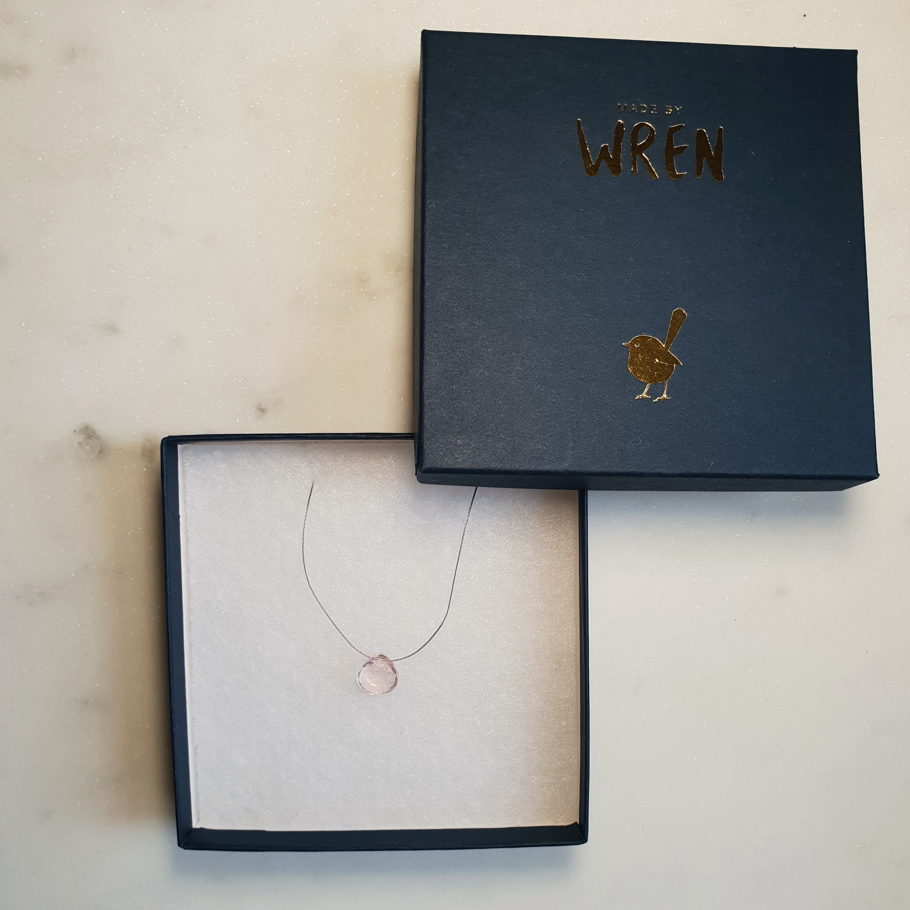 Rose Quartz Cord Necklace