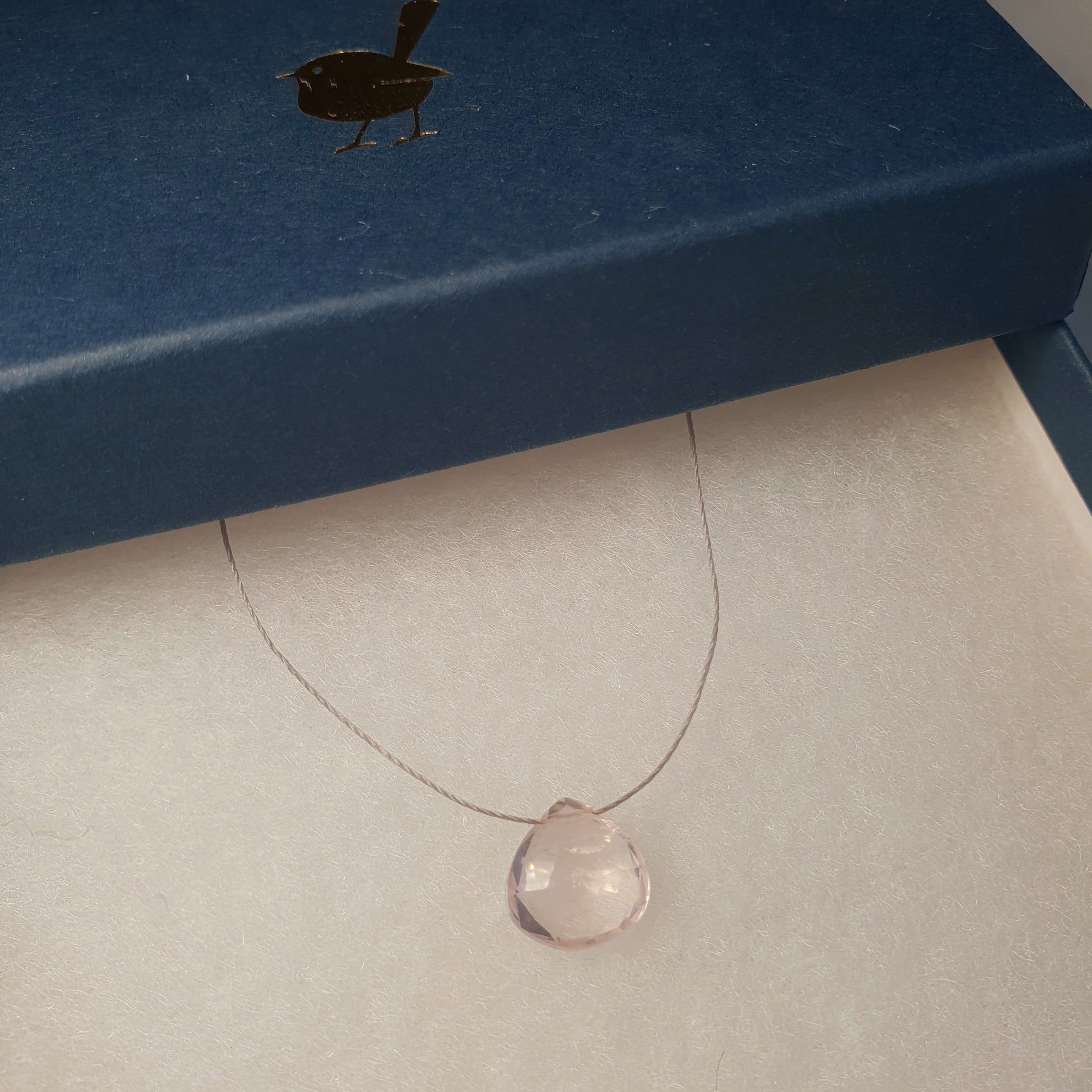 Rose Quartz Cord Necklace