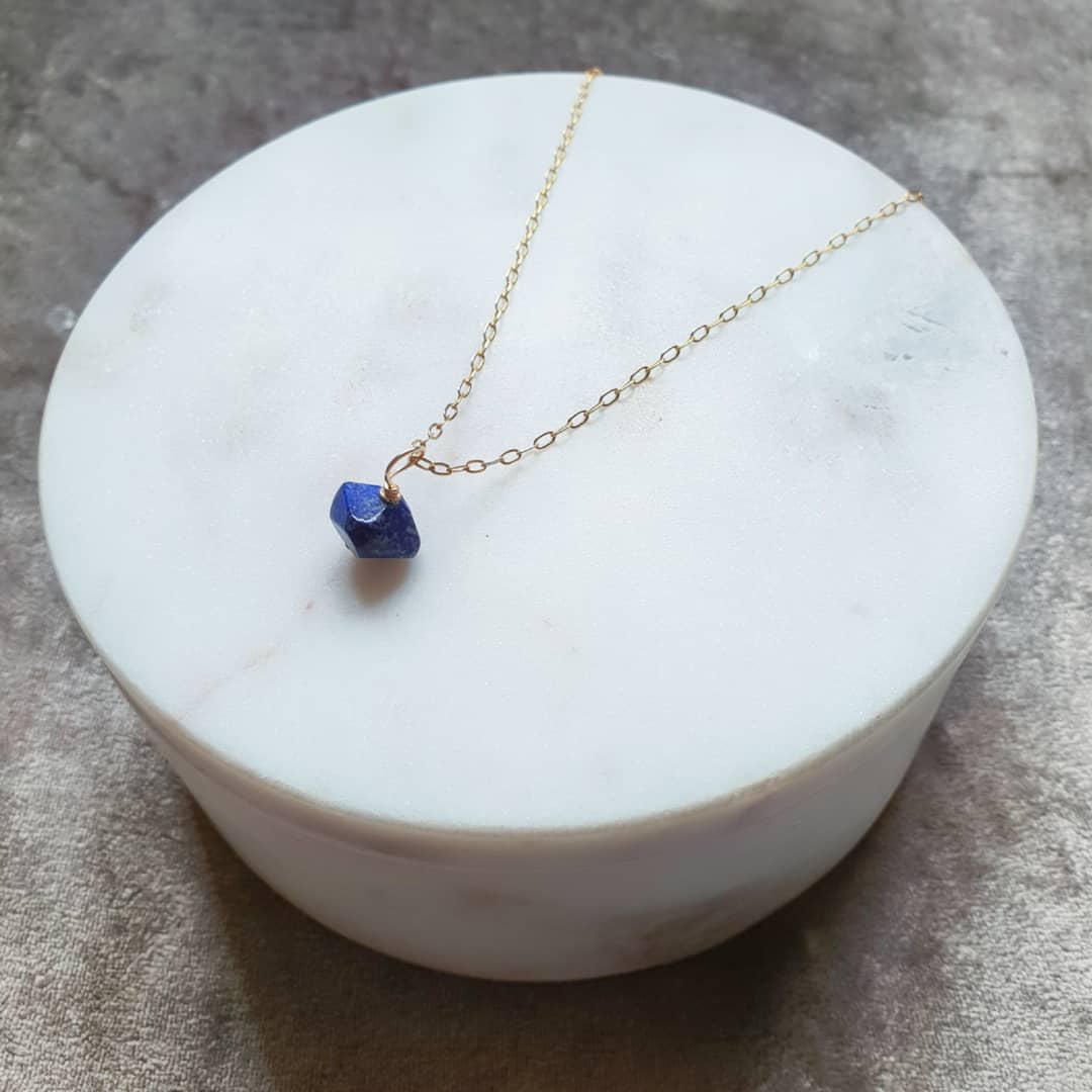 Lapis Lazuli chain necklace