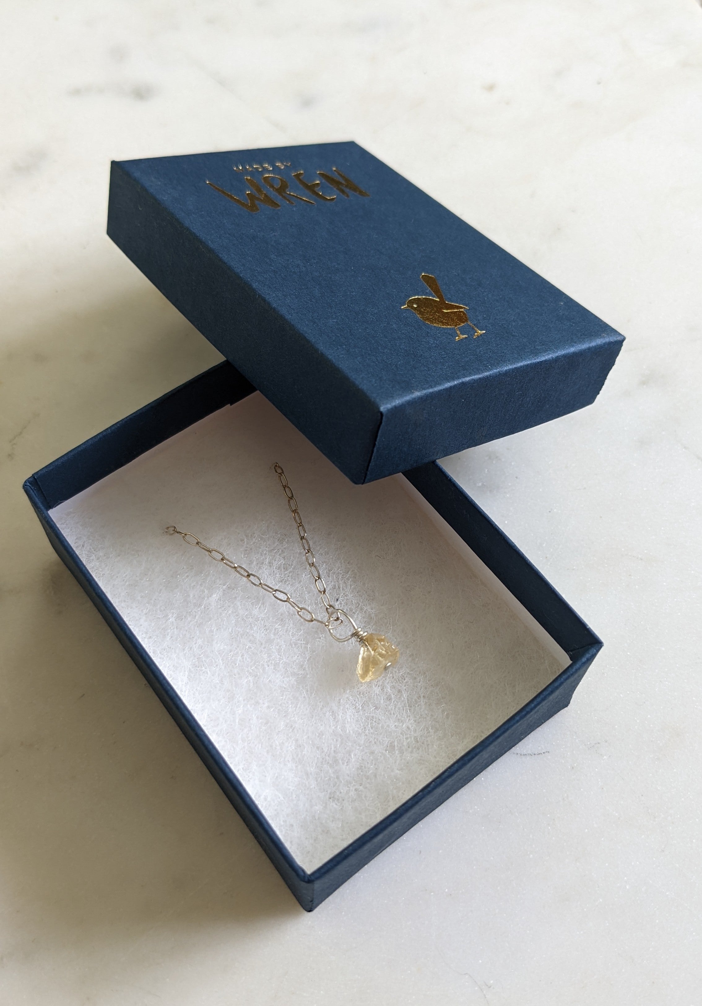 Citrine sterling silver necklace