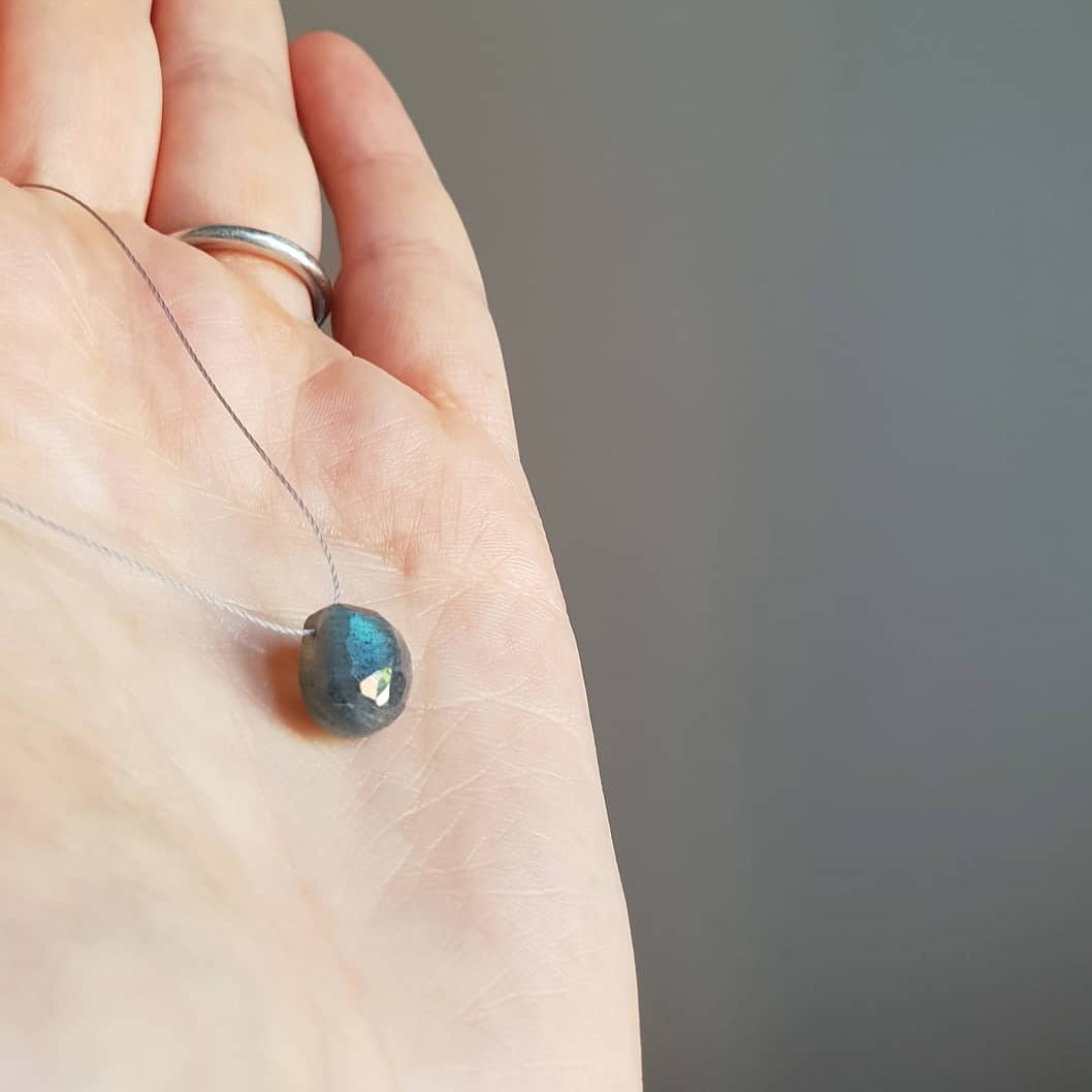 Labradorite Cord Necklace